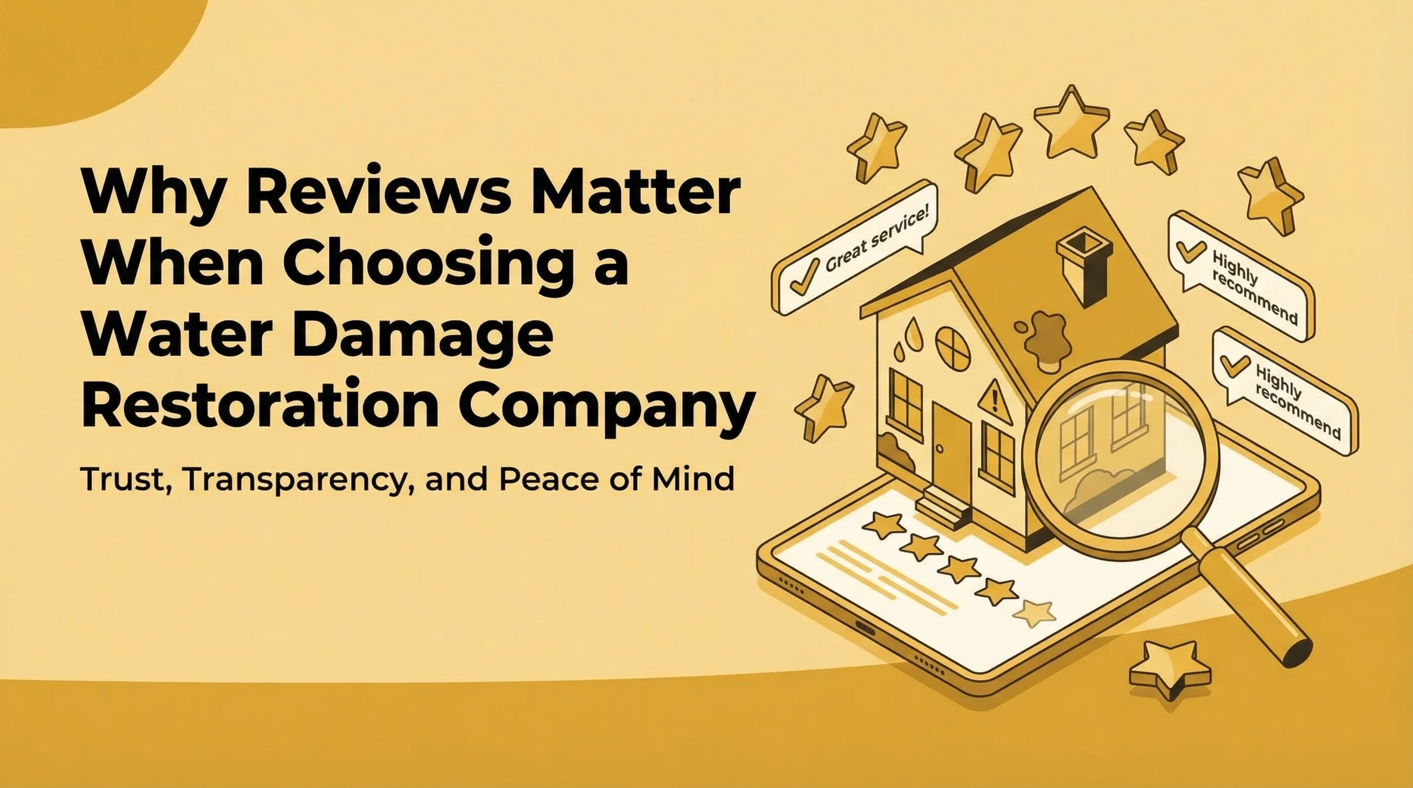Why Reviews Matter When Choosing a Water Damage Restoration Company