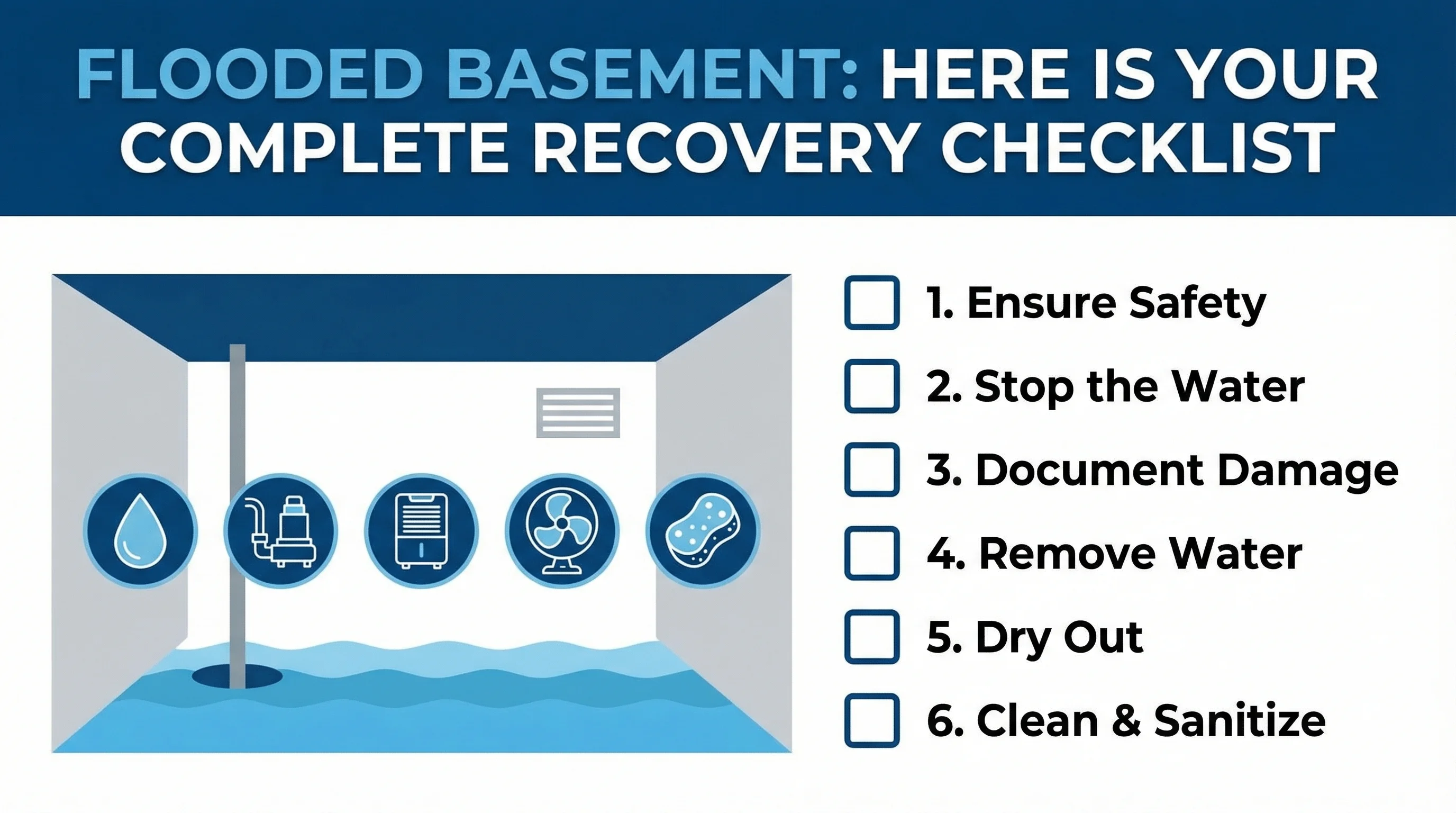 Flooded Basement? Here's Your Complete Recovery Checklist