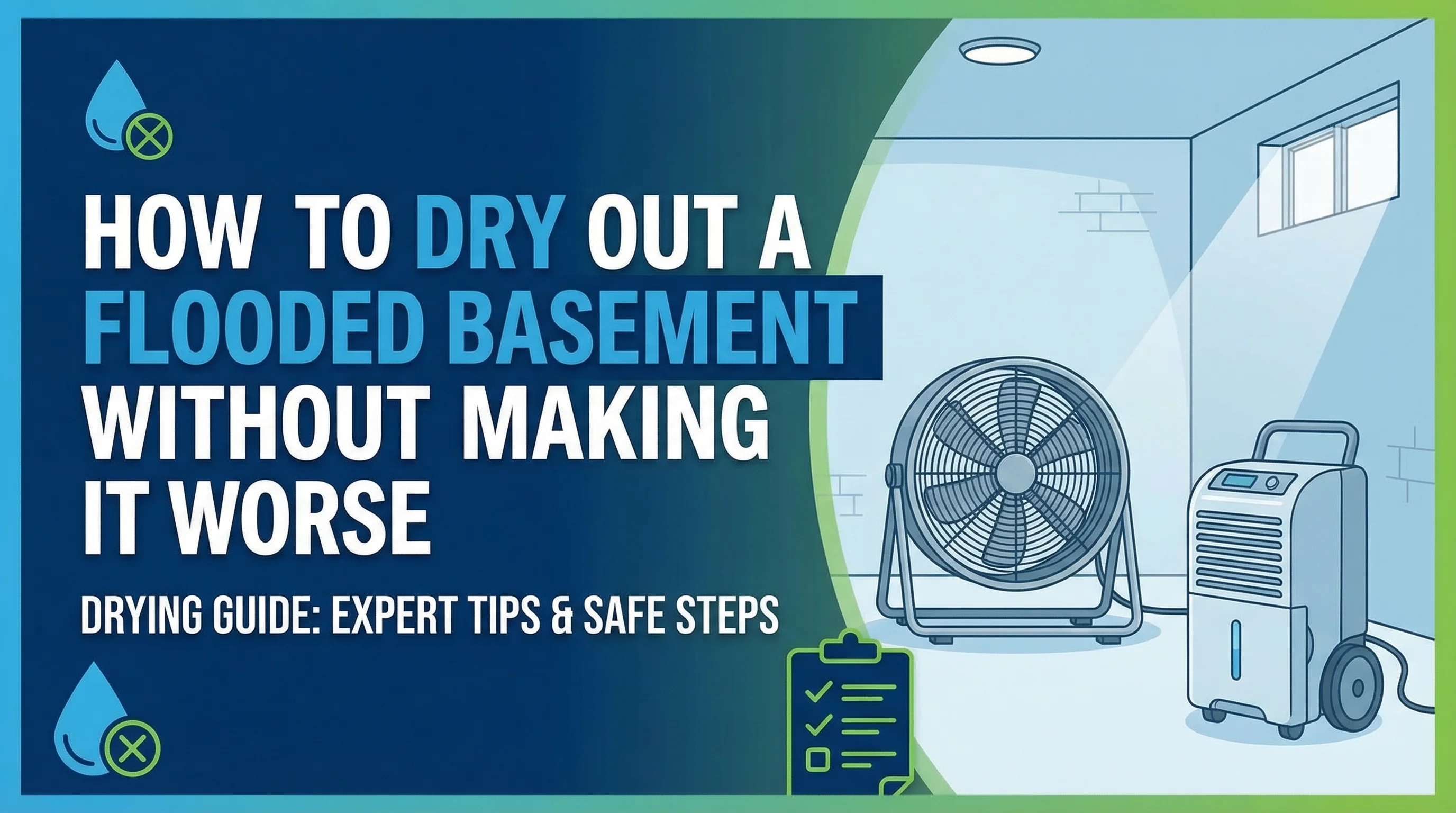 How to Dry Out a Flooded Basement Without Making It Worse