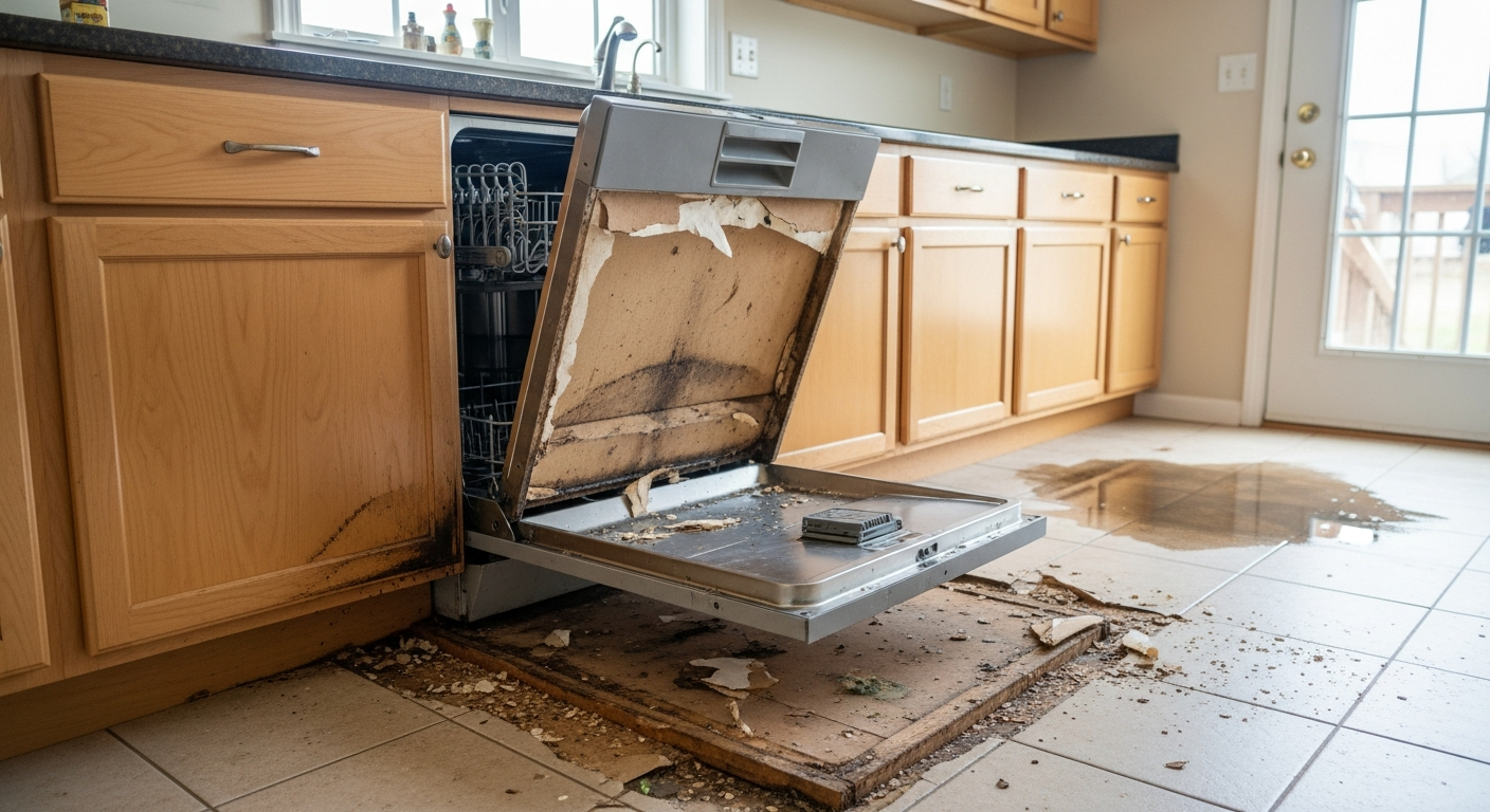 Dishwasher Leak Water Damage: How Bad Can It Get?