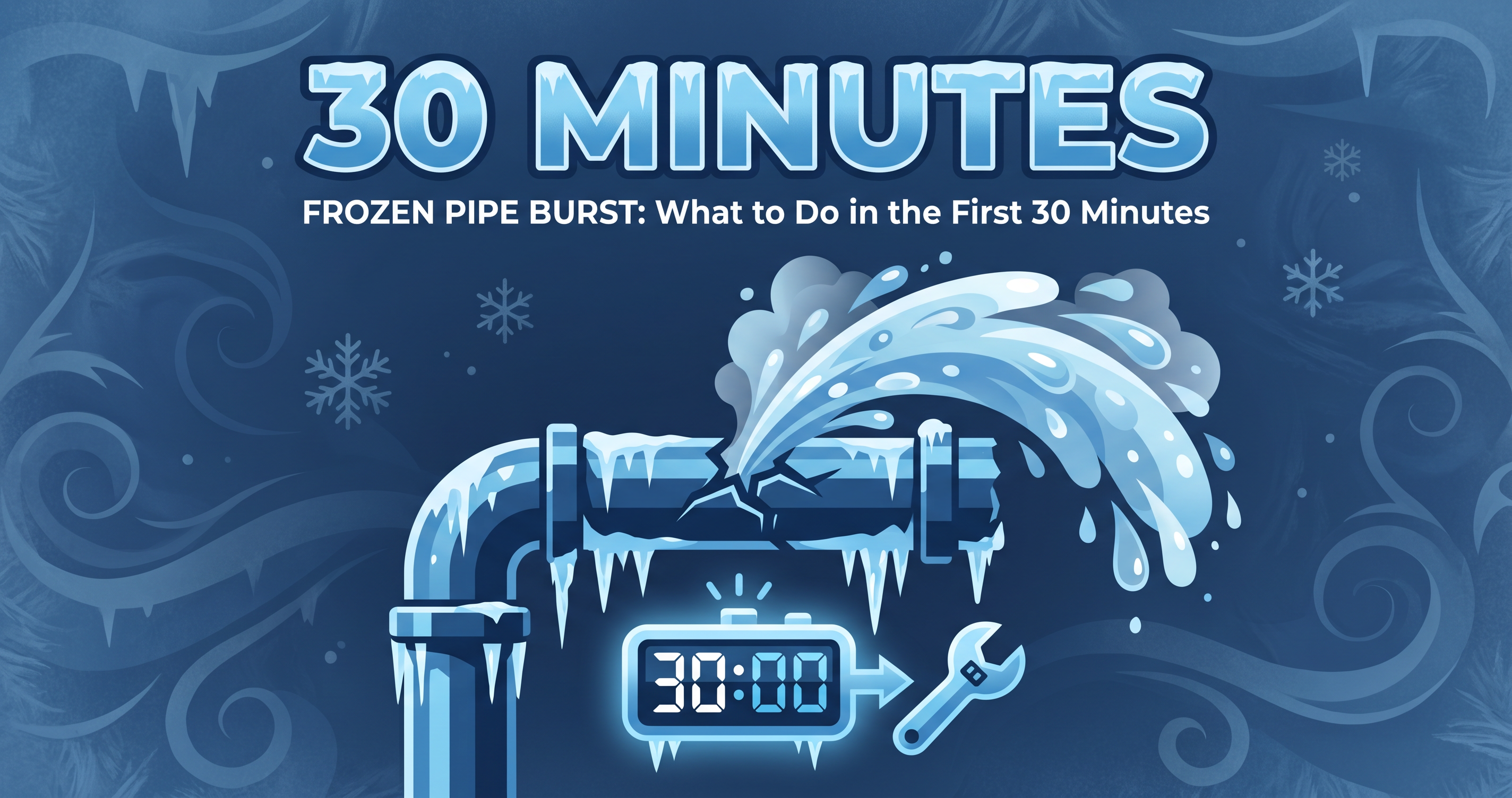 Frozen Pipe Burst: What to Do in the First 30 Minutes