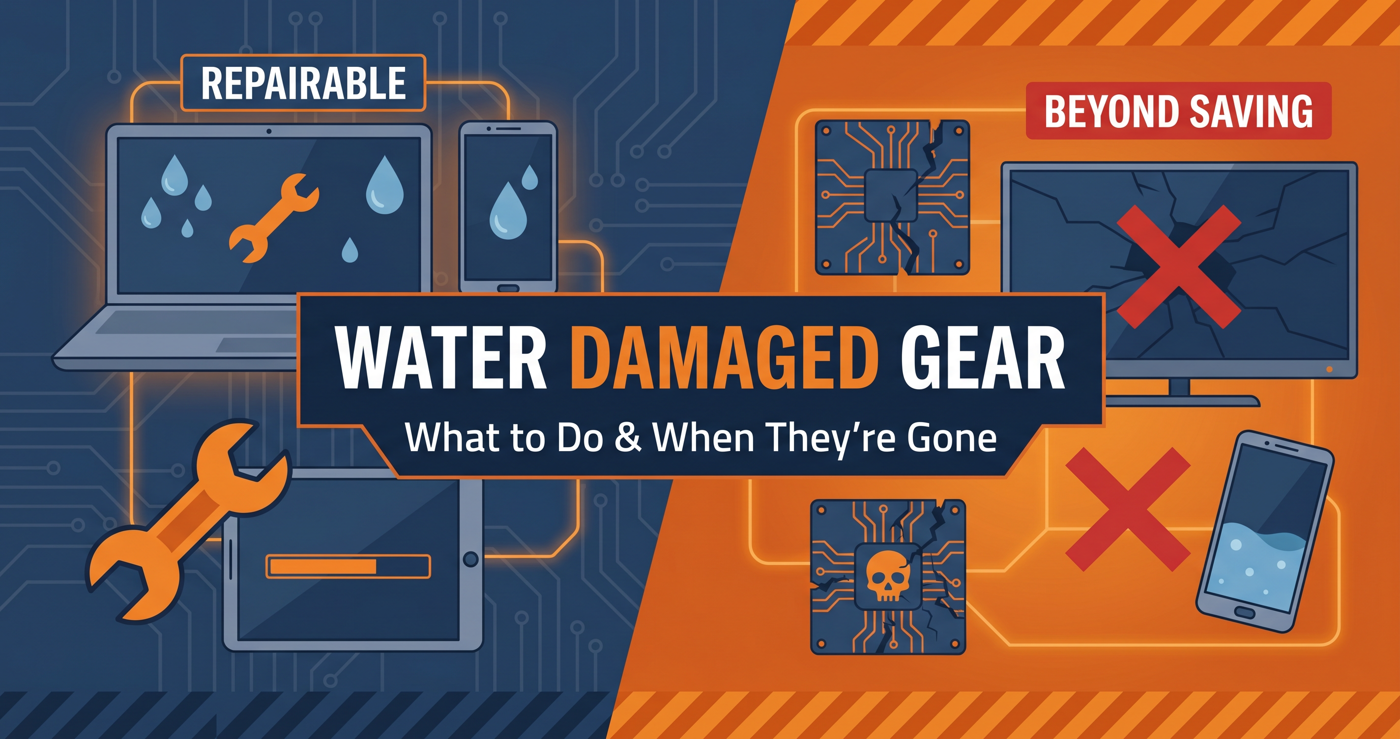 Water Damaged Electronics: What to Save, What to Toss, and the Rice Myth