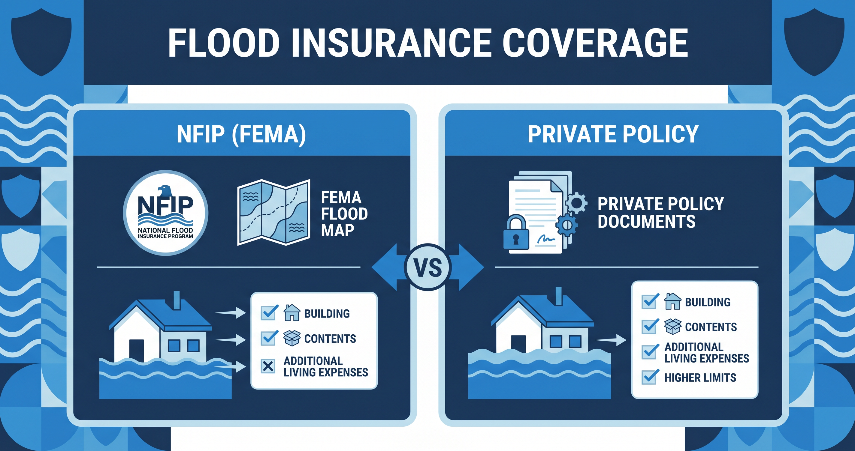 What Does Flood Insurance Cover? NFIP vs Private Policy Explained
