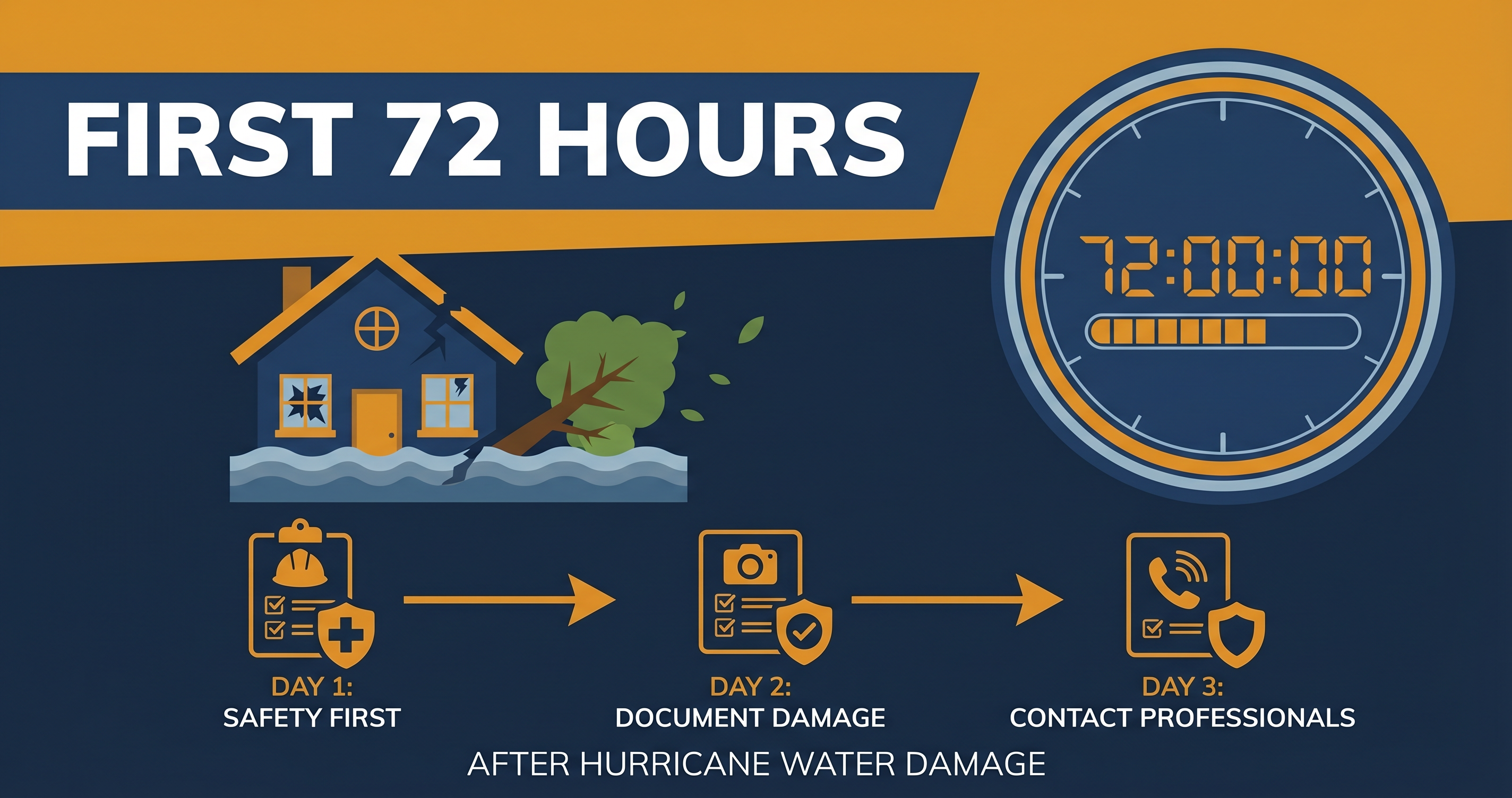 What to Do After Hurricane Water Damage: First 72 Hours